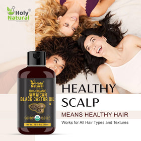 Holy Natural label close-up with USDA organic mark ensuring certified sourcing