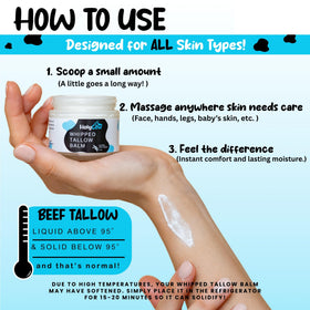 HolyCow application on hand demonstrating quick absorption and softening