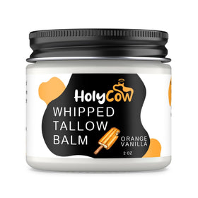 HolyCow family small-batch label showing handcrafted quality and farm-sourced tallow