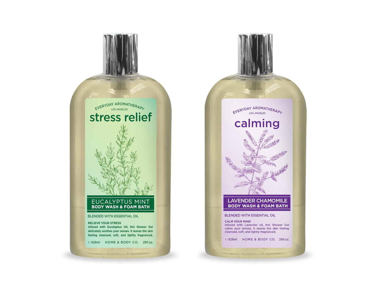 Home & Body Company eucalyptus mint bottle front view showing refreshing scent
