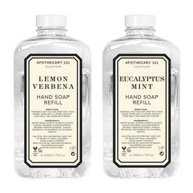 Home & Body Company front bottles showing labels and two scents for easy identification and value