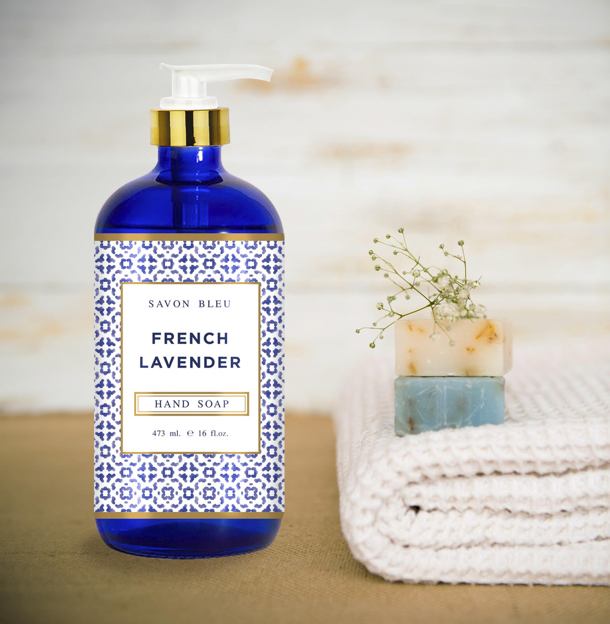 Home & Body Company close-up of glass bottle label highlighting scent clarity and quality