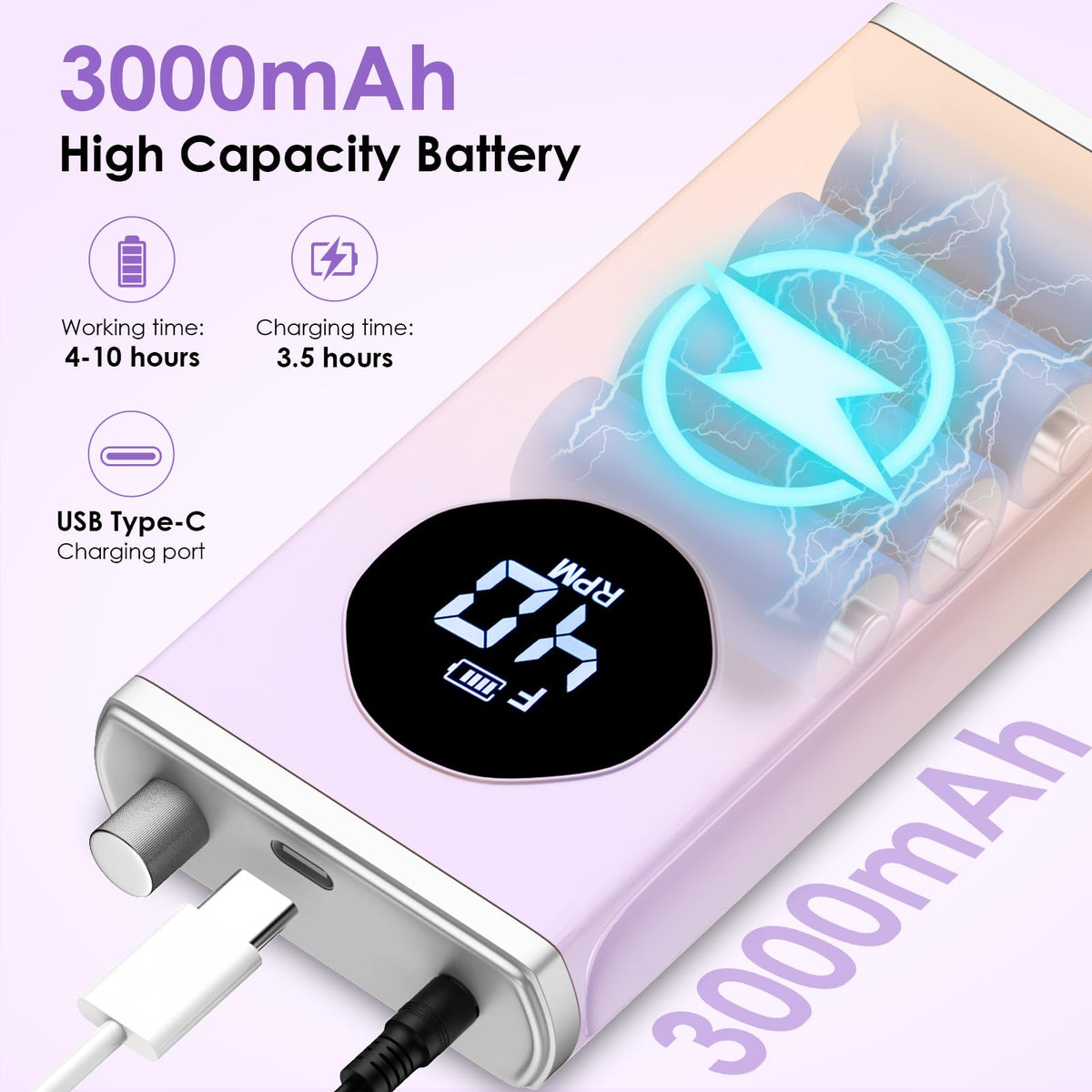 homeasy handpiece closeup highlighting aluminum alloy body and precise control benefit
