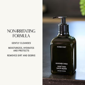 Homecourt lather texture on hands showing gentle cleansing and hydration benefit