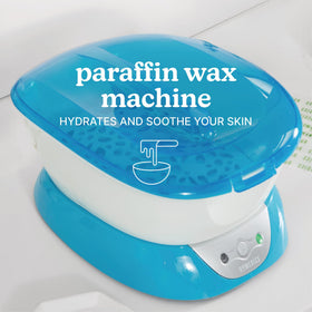 Homedics paraffin wax texture close-up illustrating smooth hypoallergenic wax for softening skin