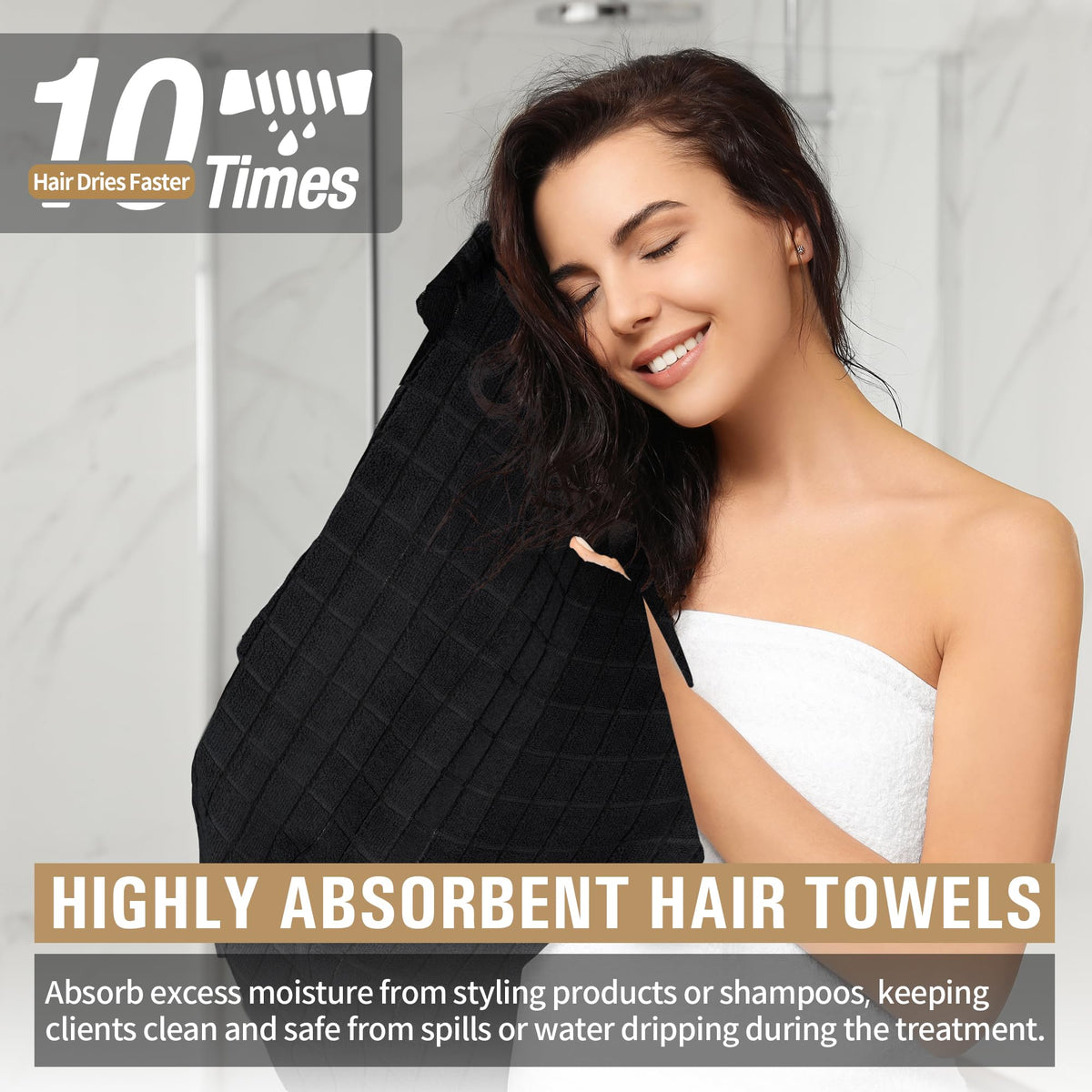 HOMERHYME towel used in barber station showing protective, clean coverage