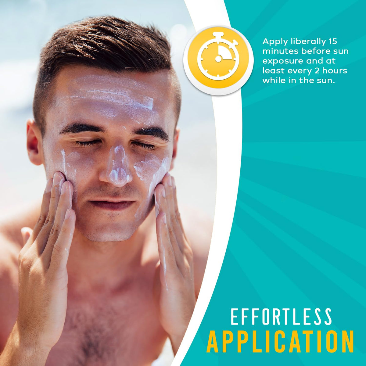 HOMESPHERE applied at beach scene illustrating outdoor protection benefit