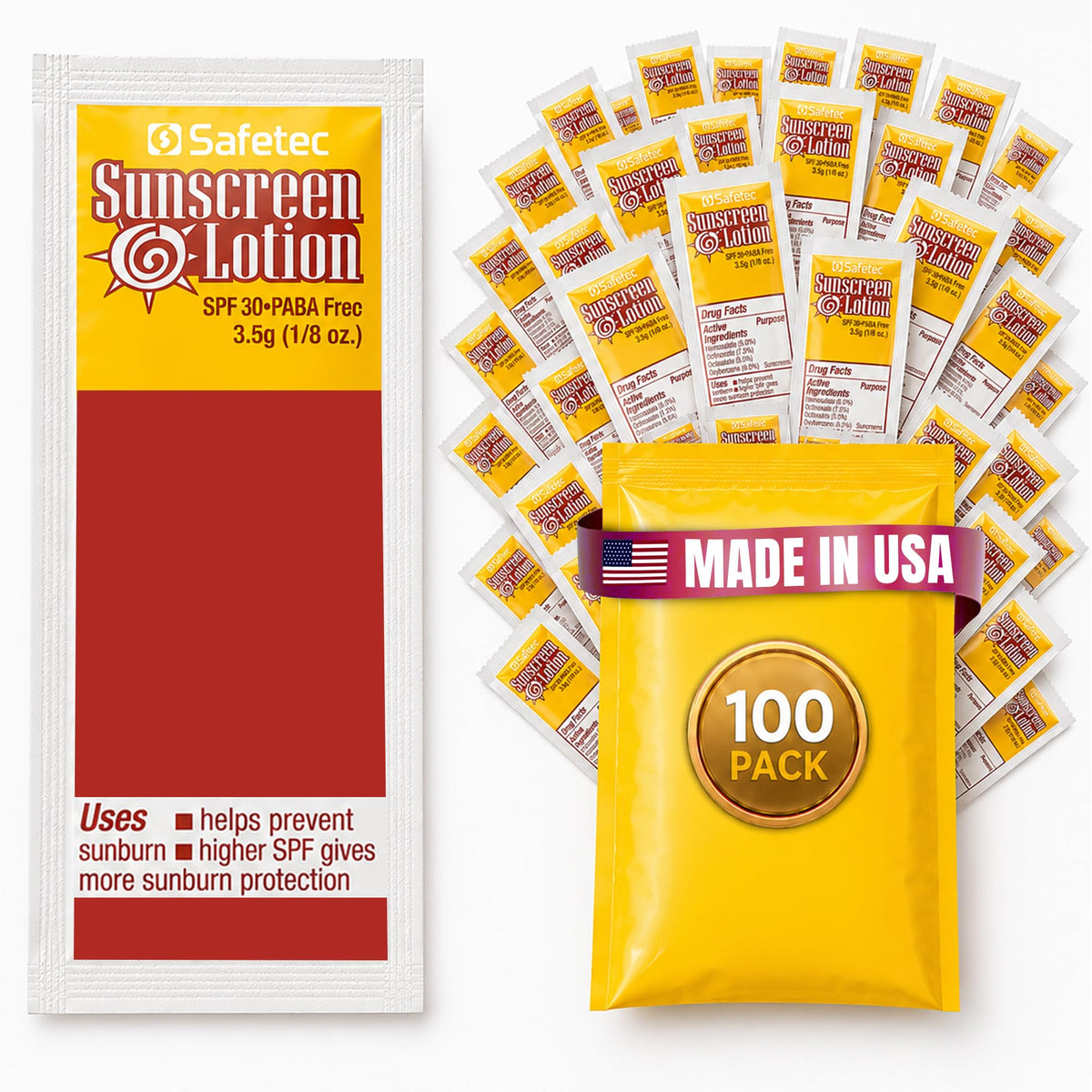 HOMESPHERE front view of packet pack showing branding and SPF30 benefit