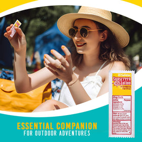 HOMESPHERE packet held in hand showing travel-size convenience benefit
