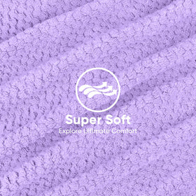 HOMEXCEL close-up microfiber texture highlighting softness benefit