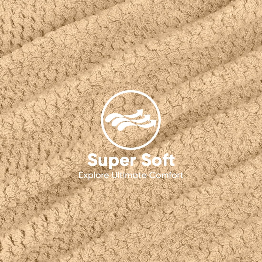 HOMEXCEL close-up microfiber texture demonstrating softness and fast absorption