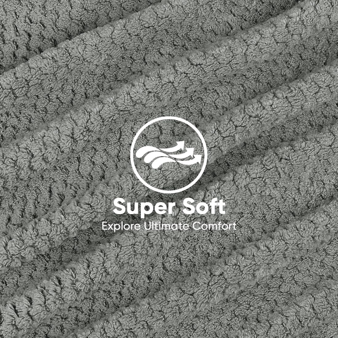HOMEXCEL close-up microfiber texture highlighting soft fibers and fast absorption