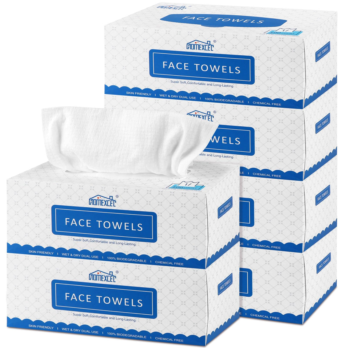 HOMEXCEL front box packaging showing 600-count and product benefits