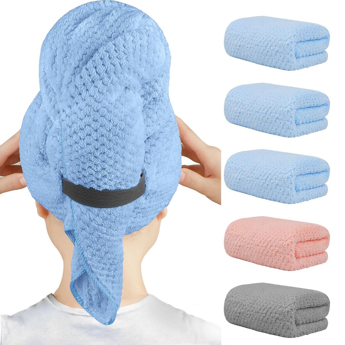 HOMEXCEL front pack showing five towels, clear colors and value