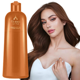Hommkesa front packaging showing golden brown shade and benefits