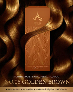 Hommkesa shampoo texture close-up demonstrating creamy nourishing formula