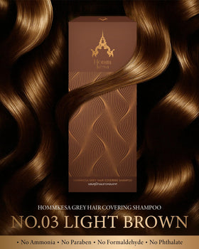Hommkesa shampoo texture poured to show creamy consistency and smoothing benefit