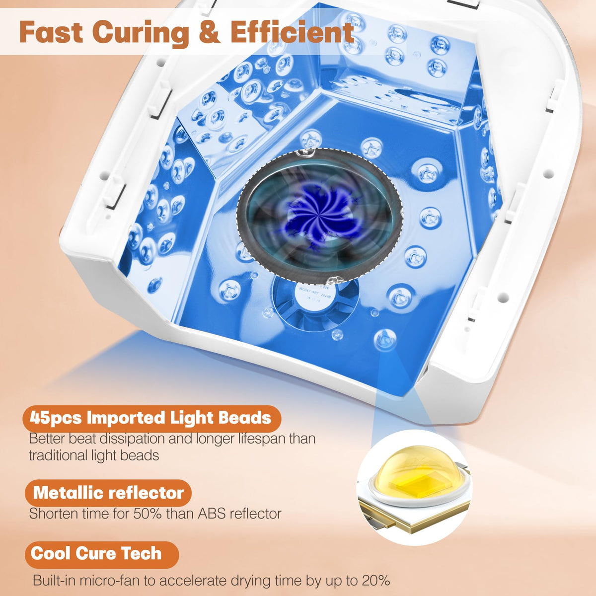 HoMove detachable mirrored base removed for cleaning and versatile pedicure use