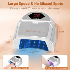 HoMove curing toenails to show roomy interior for pedicures and consistent results
