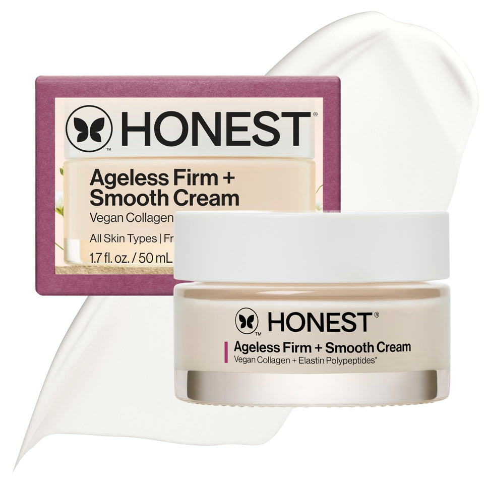 Honest Beauty front jar showing clean packaging and daily use benefit