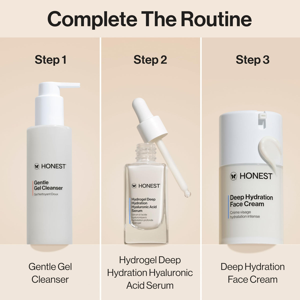 Honest Beauty label close-up showing hypoallergenic and clean-beauty claims
