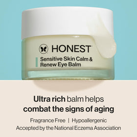Honest Beauty open jar texture close-up highlighting rich balm hydration