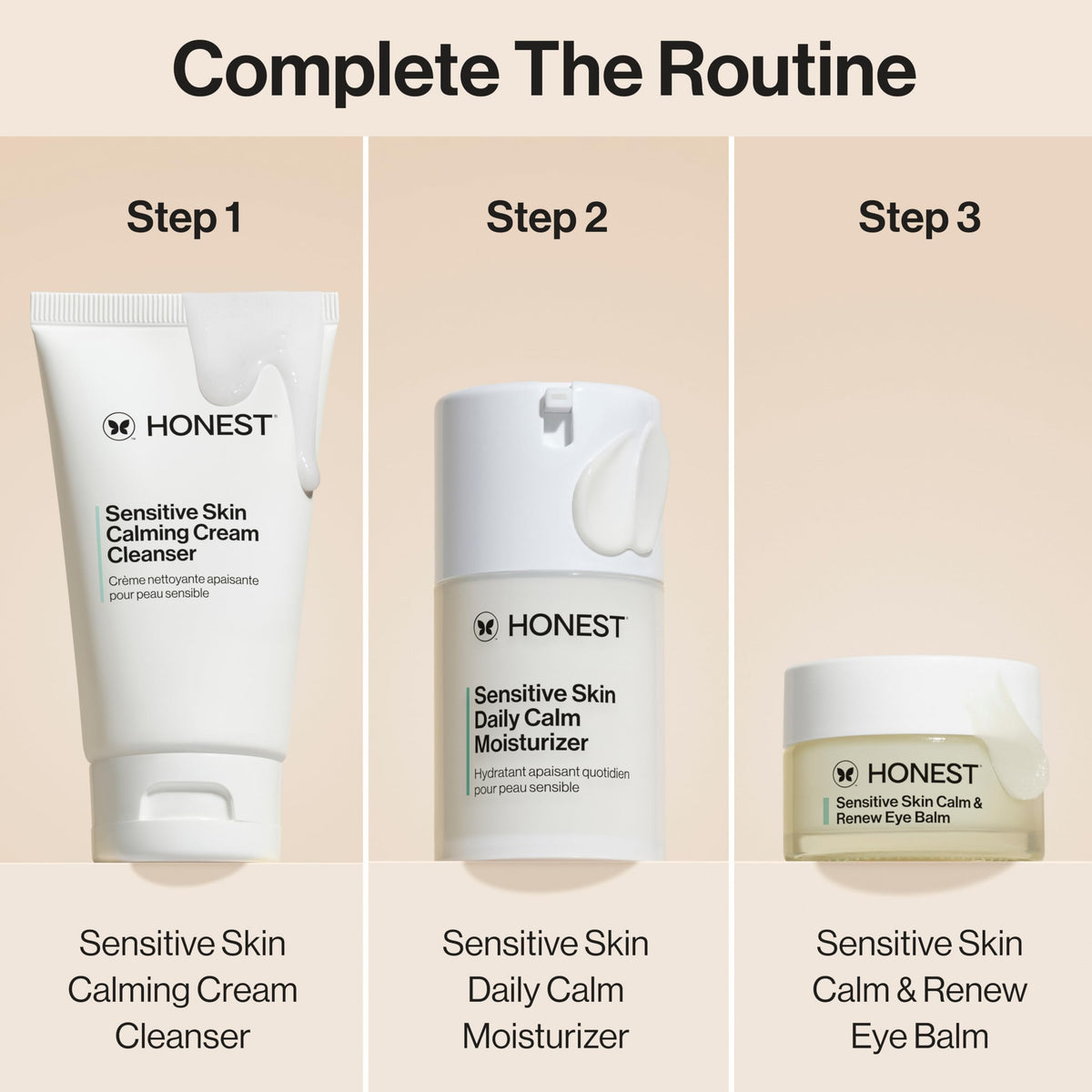 Honest Beauty product label close-up listing fragrance-free and hypoallergenic benefits