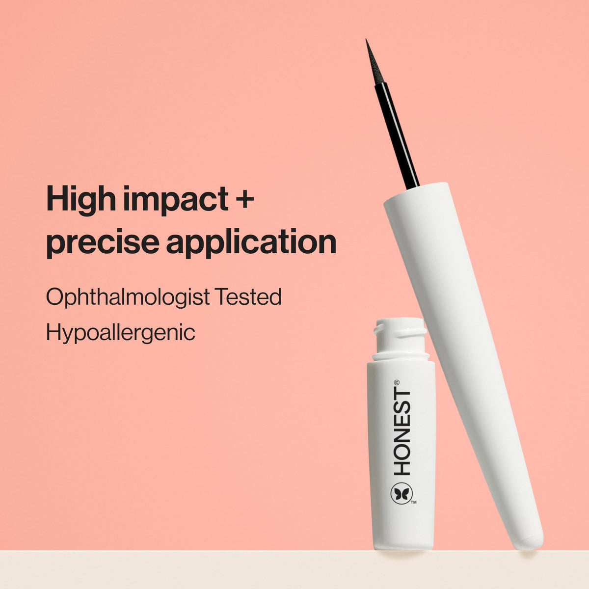 Honest Beauty flexible brush tip close-up for precise application