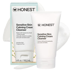 Honest Beauty front packaging showing cleanser and gentle benefit