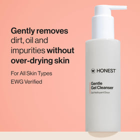 Honest Beauty pump close-up dispensing a controlled, easy-to-use amount