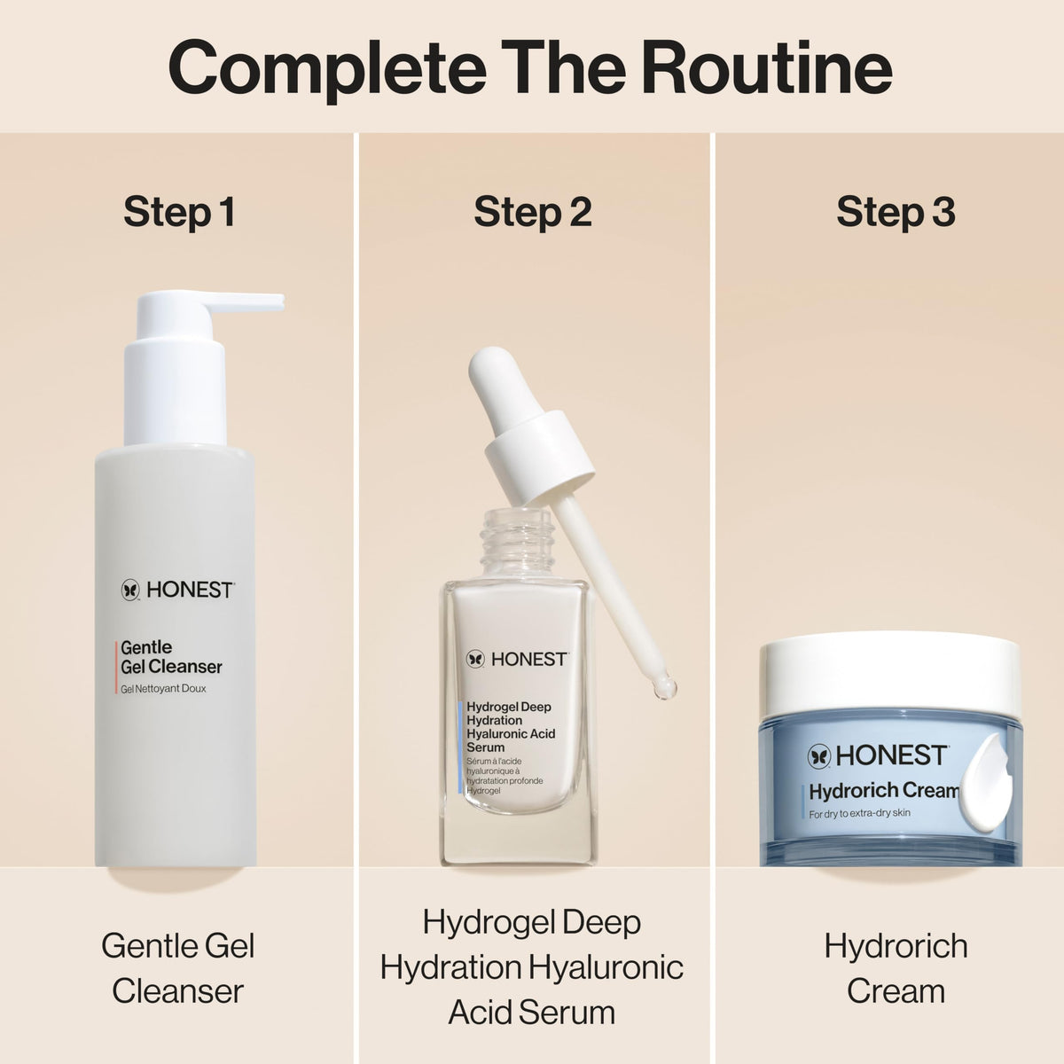 Honest Beauty cream on bathroom vanity in lifestyle setting for routine use