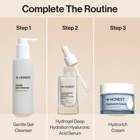 Honest Beauty cream on bathroom vanity in lifestyle setting for routine use