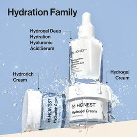 Honest Beauty cream next to a hand for true size and scale reference