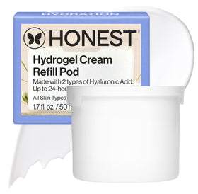 Honest Beauty refill pod front packaging showing compact design and benefits