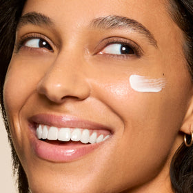 Honest Beauty recycling details on packaging emphasizing refill sustainability