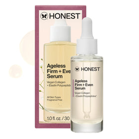 Honest Beauty bottle front packaging showing clear label and benefits