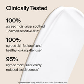 Honest Beauty product beside ruler showing 1.7 fl oz scale and portability