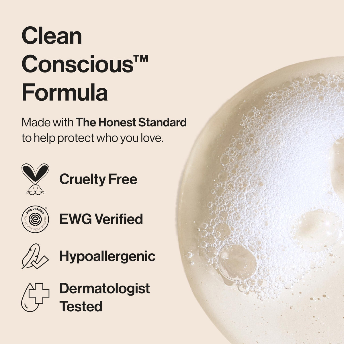The Honest Company used during baby bath time showing tear-free, gentle cleansing