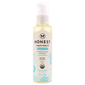 The Honest Company front bottle view showing label and 4 oz size, promoting natural hydration