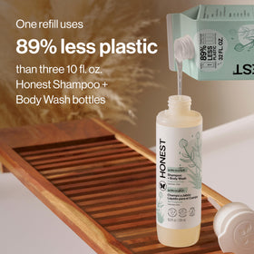 The Honest Company natural botanicals like aloe and chamomile highlighting soothing ingredients