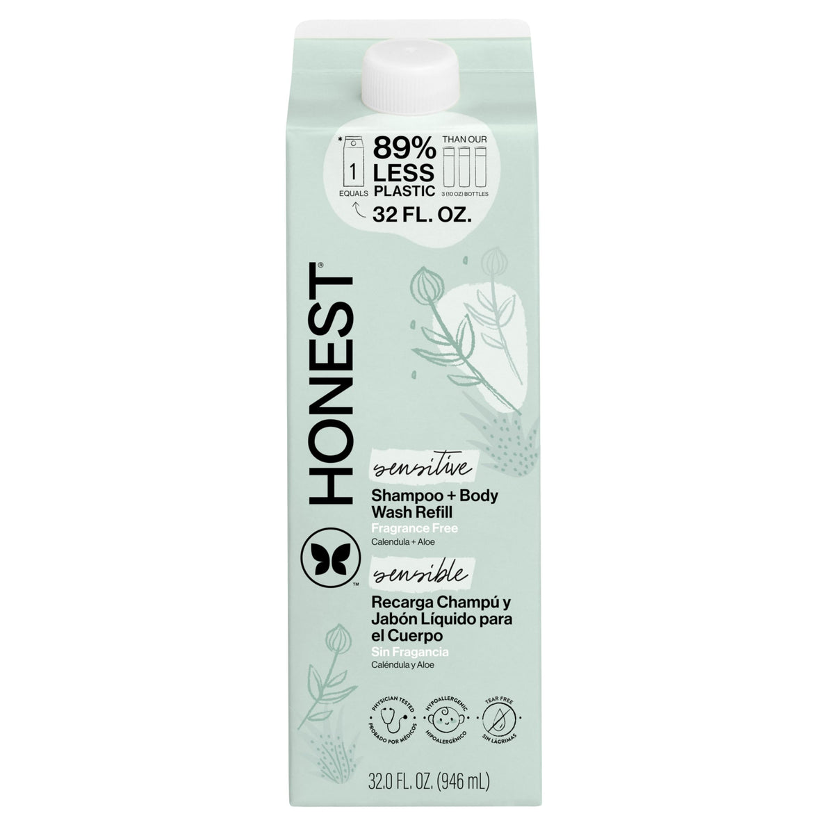 The Honest Company refill carton front packaging showing clear product branding and benefits