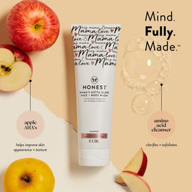 Honest Company Glow On Body Cream texture in jar showing rich hydration and skin-smoothing benefit