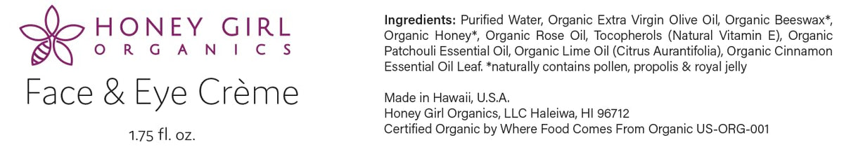 Honey Girl Organics applied under eye in lifestyle setting for hydration