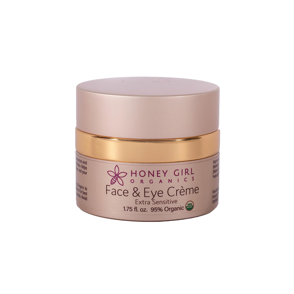 Honey Girl Organics front packaging showing jar and unscented benefit