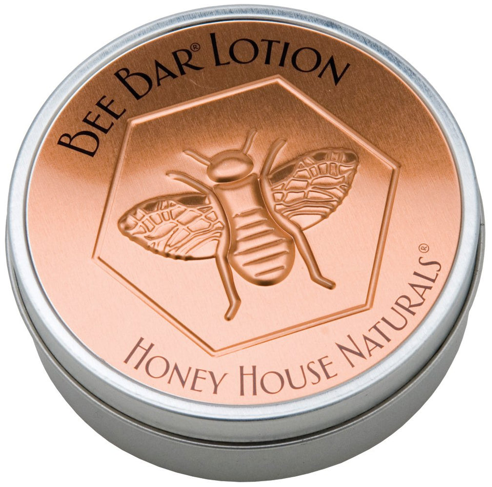Honey House Naturals Hawaiian Bee Bar front view shows compact 2 oz bar for easy travel