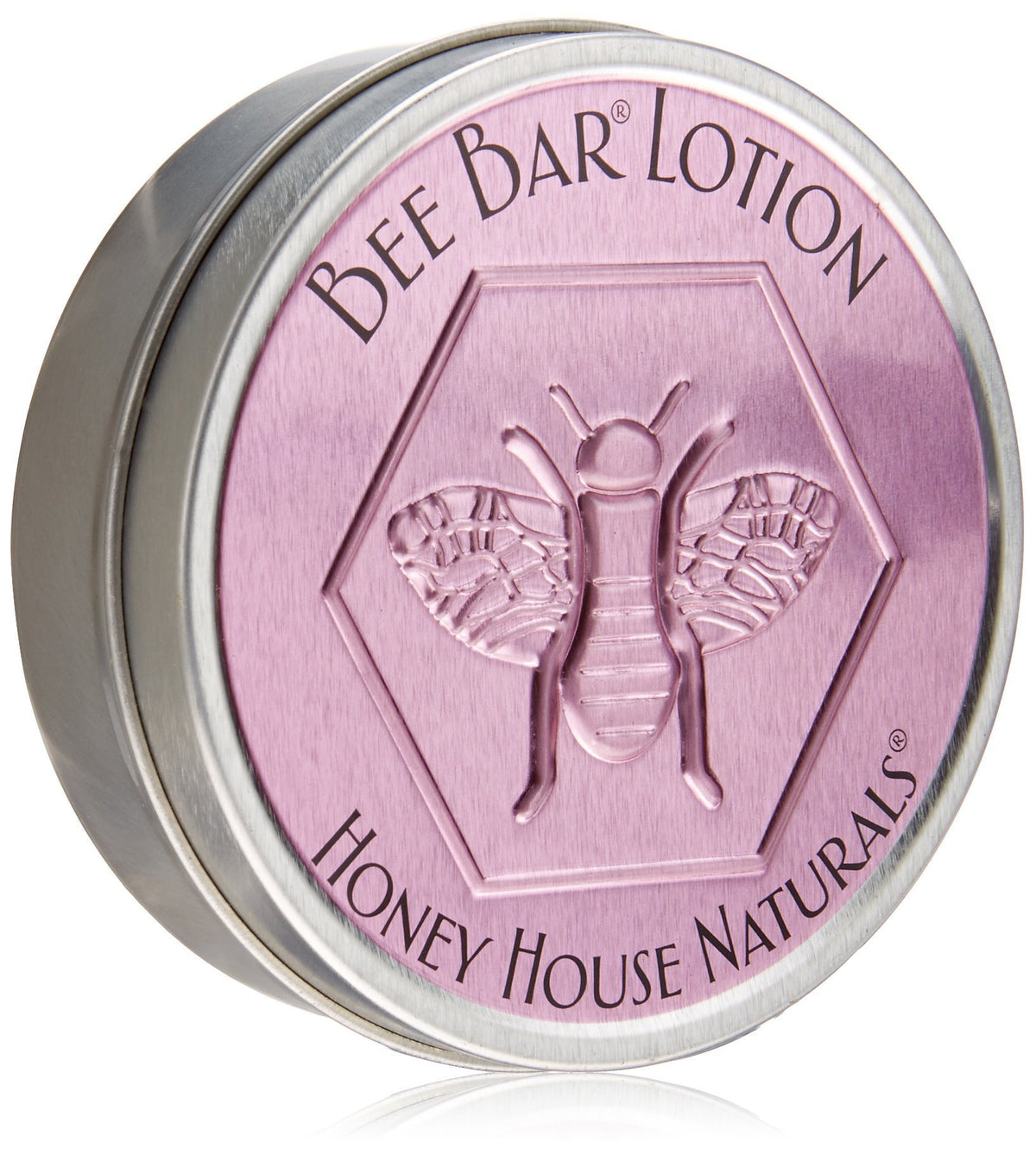 Honey House Naturals lavender bee bar front view showing compact travel-friendly packaging and soothing scent