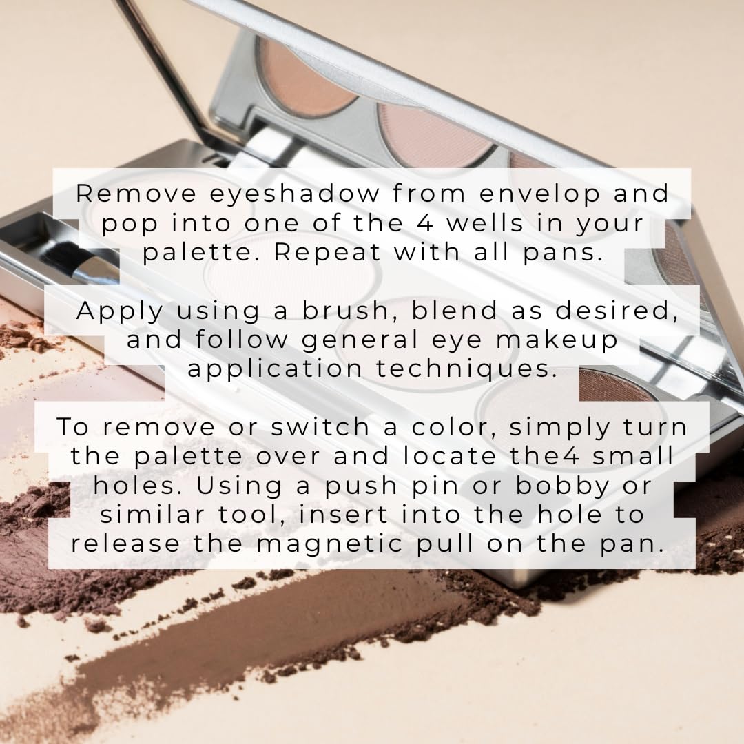 Honeybee Gardens brush applying shadow on lid showing precise payoff