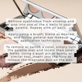 Honeybee Gardens brush applying shadow on lid showing precise payoff