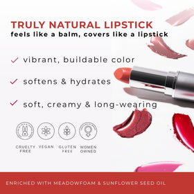 Honeybee Gardens swatch on skin displaying true Bermuda coral-pink and buildable coverage