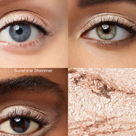 Honeybee Gardens built-in brush close-up showing applicator for seamless blending on the lid